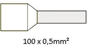 Cimco adereindhuls geïsoleerd 0,5mm2 per 100