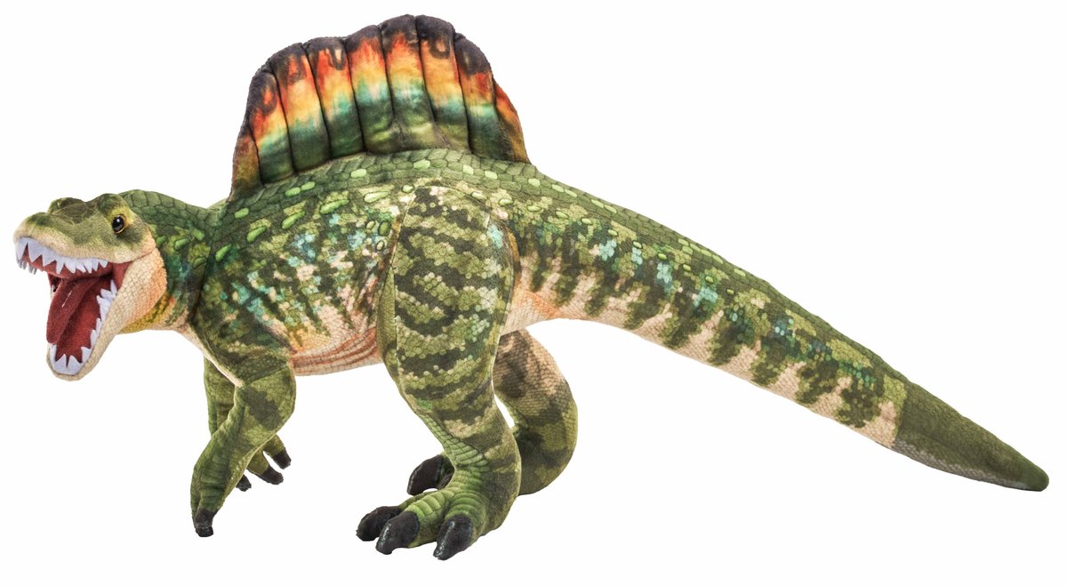 Wild republic dinosaurus knuffel - spinosaurus - pluche - 63 cm - dino knuffels - uitgestorven