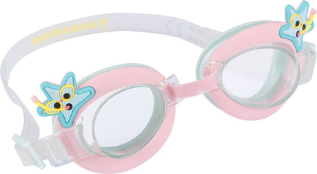Waimea zwembril - kinderen - met cartoon - uv protectie - roze one size