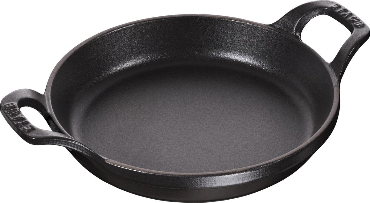 Staub schaal - stapelbaar - rond - 16 cm - zwart