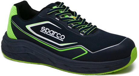 Sparco teamwork willen werkschoenen s1ps - blauw fluogroen - maat 44