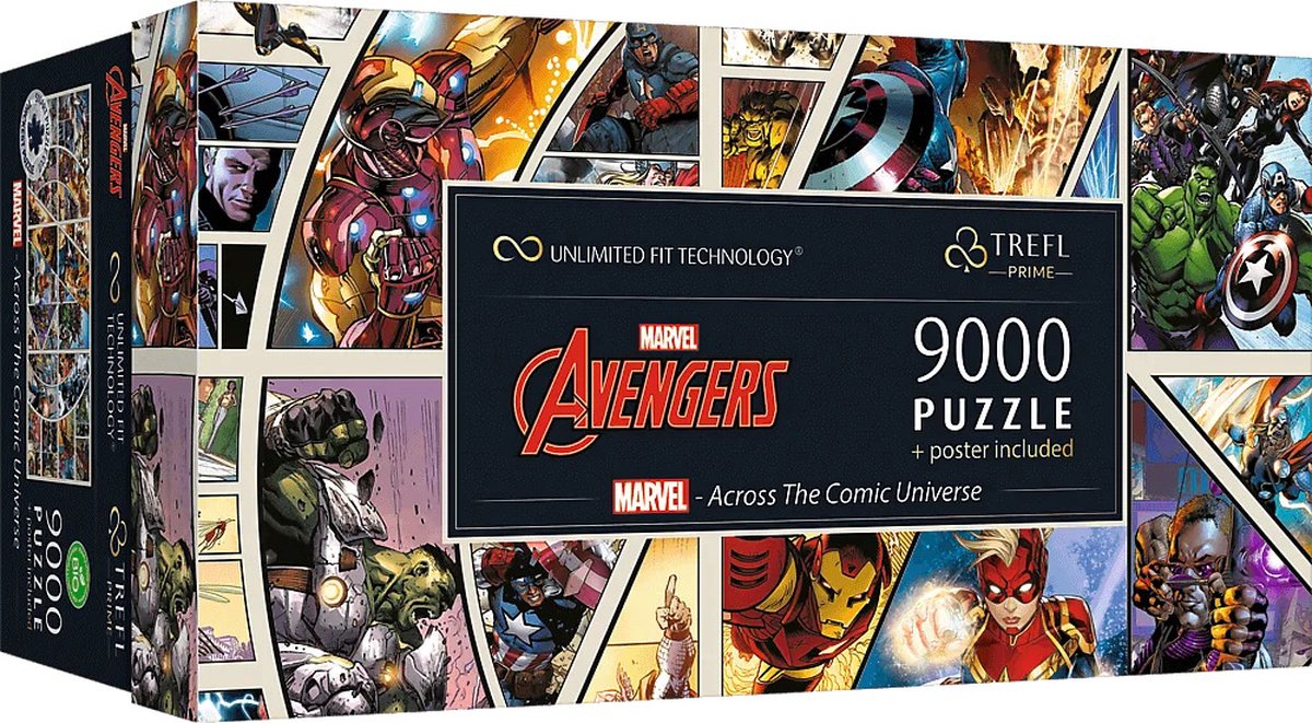 Trefl puzzel marvel - across the comic universe 9000 stukjes.
