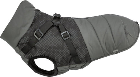 Trixie hondenjas reflect grijs 30cm - warme fleecevoering - reflecterend polyester, makkelijk aantrekken