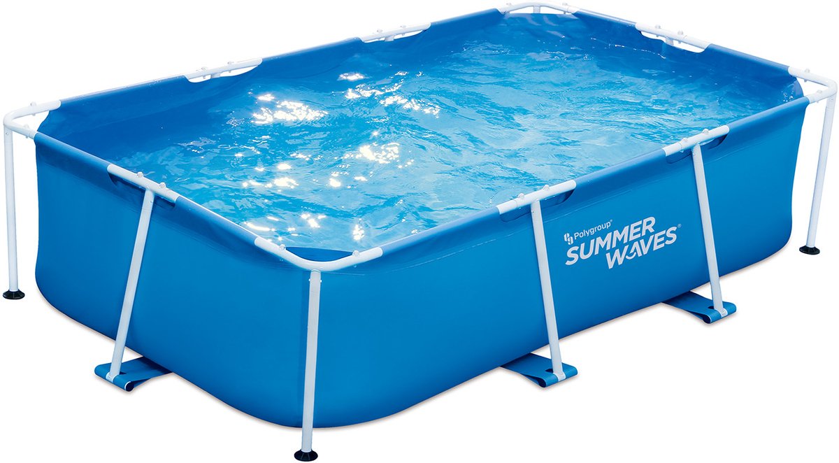 Summer waves frame zwembad rechthoekig - 260 x 160 x 66 cm - zwembaden
