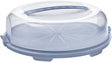 Rotho taartdoos fresh - horizon blauw- bpa vrij - handig mee te nemen door handgreep