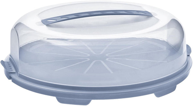 Rotho taartdoos fresh - horizon blauw- bpa vrij - handig mee te nemen door handgreep