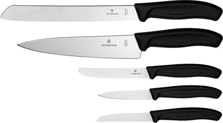Victorinox keukenset messenset - 5-delig - rvs lemmet - kunststof heft