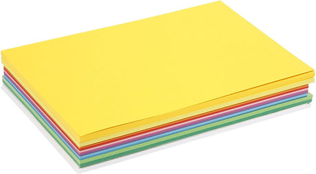 Colortime verschillende kleuren karton 180 grams - a4 karton - hobbykarton - stevig papier - knutselpapier knutselkarton - lente kleuren - 21x29,7 cm - a4 - 30 vellen