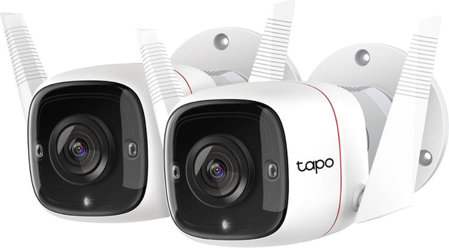 Tp-link tapo c310 beveiligingscamera buiten - 2k - sterrenlicht-nachtzicht home security wi-fi - wit - 2 pack