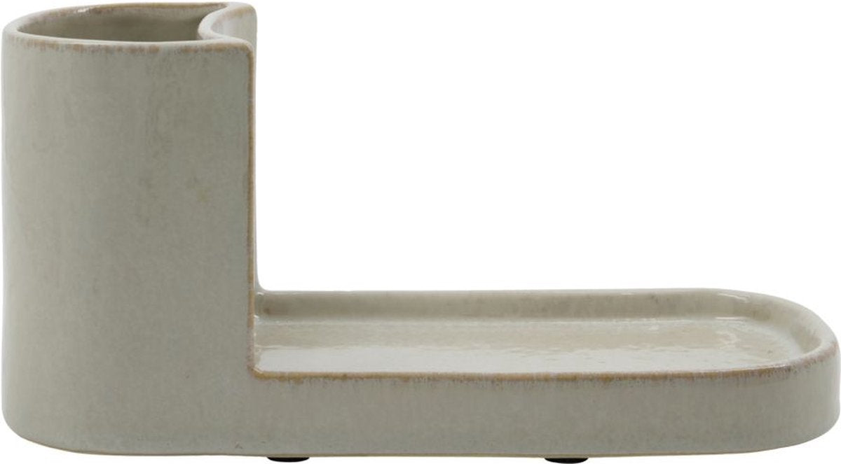 Meraki grote borstel en zeephouder datura grey