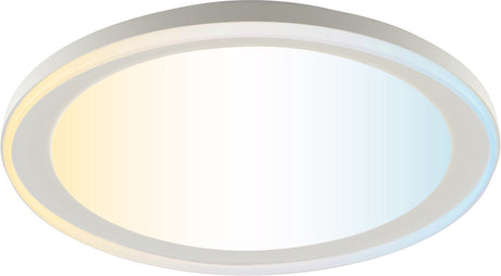 Brilliant pederson - plafondlamp - led 10w - cct - 3000k-6500k - dimbaar - nachtlicht - timer - afstandsbediening - wit