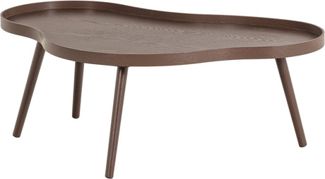 Woood mae bijzettafel organisch langwerpig - hout - bruin - 35x100x58