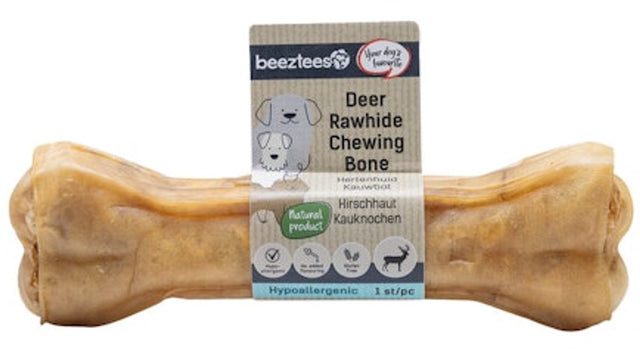 Beeztees hertenhuid kauwbot - 17 cm