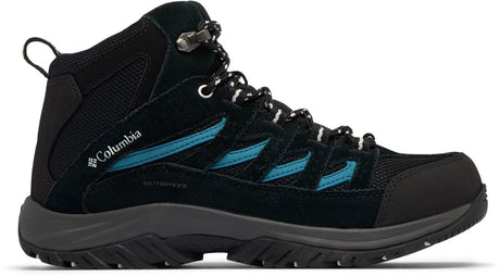 Columbia crestwood™ mid waterproof dames wandelschoenen - black, skylight 40.5