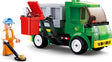 Sluban town vuilniswagen bouwspeelgoed kinderen vanaf 6 jaar – constructiespeelgoed modelbouw – bouwdoos met 118 bouwstenen – m38-b0781b