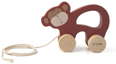 Trixie - houten trekspeeltje - houten speelgoed - mr monkey