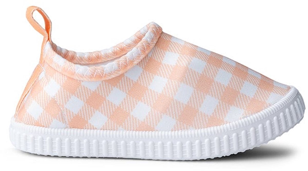 Swim essentials - waterschoentjes - 0-7 jaar - oranje - 19-32 - blokjes - uv bescherming - antislip