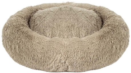Duvo plus snug - donut bed - beige - m - 65x65x15cm - wasbaar