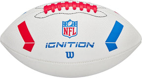 Wilson - nfl - american football - ignition - junior - wit - inclusief opblaas naaldventiel