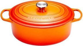 Le creuset signature - braadpan - ovaal - oranjerood - 40 cm - 13,9 l - inductie
