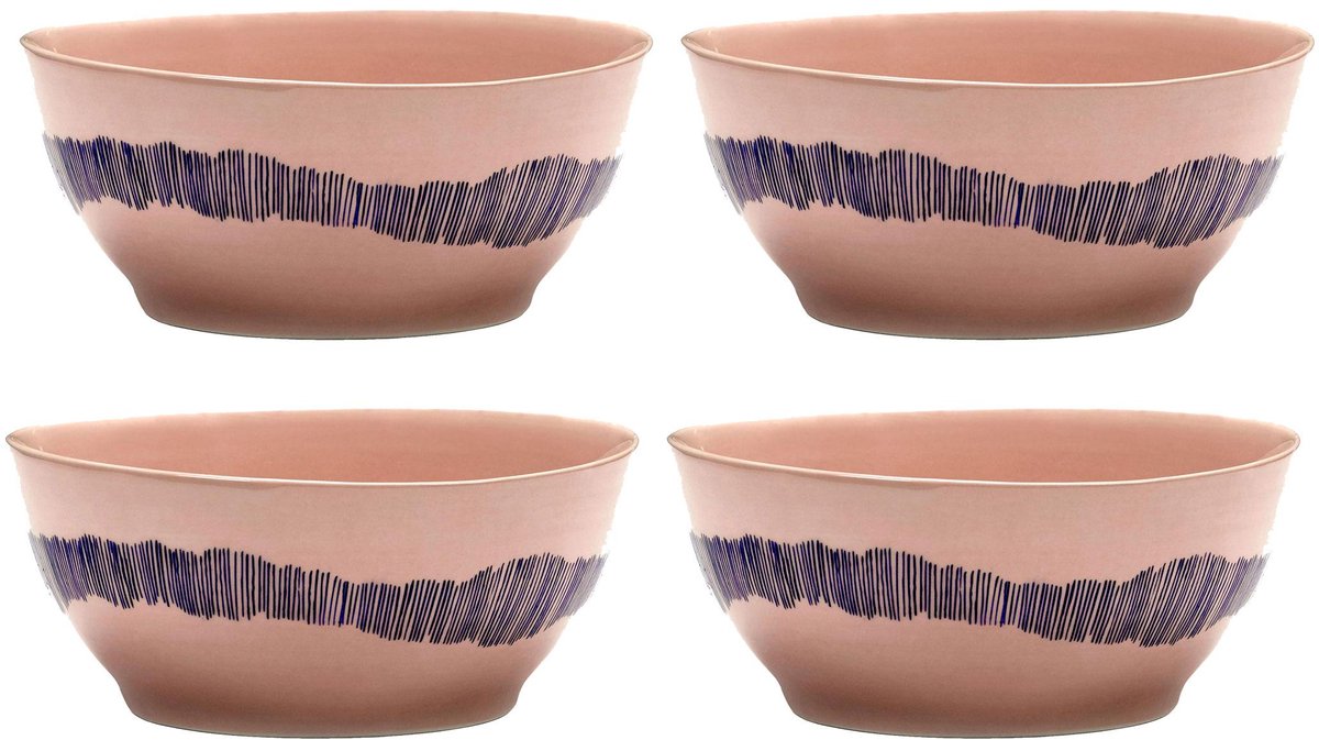Serax - ottolenghi feast - kom s - roze blauw - 16 ø - 4 stuks