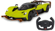 Jamara rc voertuig auto - 402168 rc sport auto aston martin valkyrie amr pro - licht groen - 2,4ghz rc model kant en klaar - 1:14 bestuurbare auto