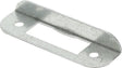 Nemef hoeksluitplaat - afgerond - 80 x 24 x 12 mm (lxbxh b+lip) - staal verzinkt - hp1255