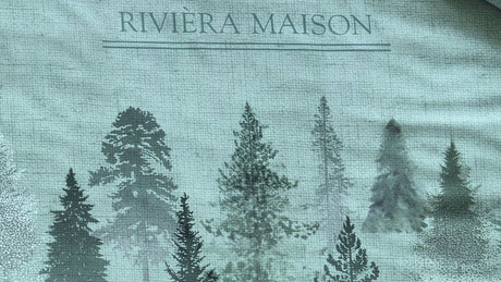 Riviera maison rivièra maison foggy forest dekbedovertrek - tweepersoons - 200 x 200 220 cm - groen