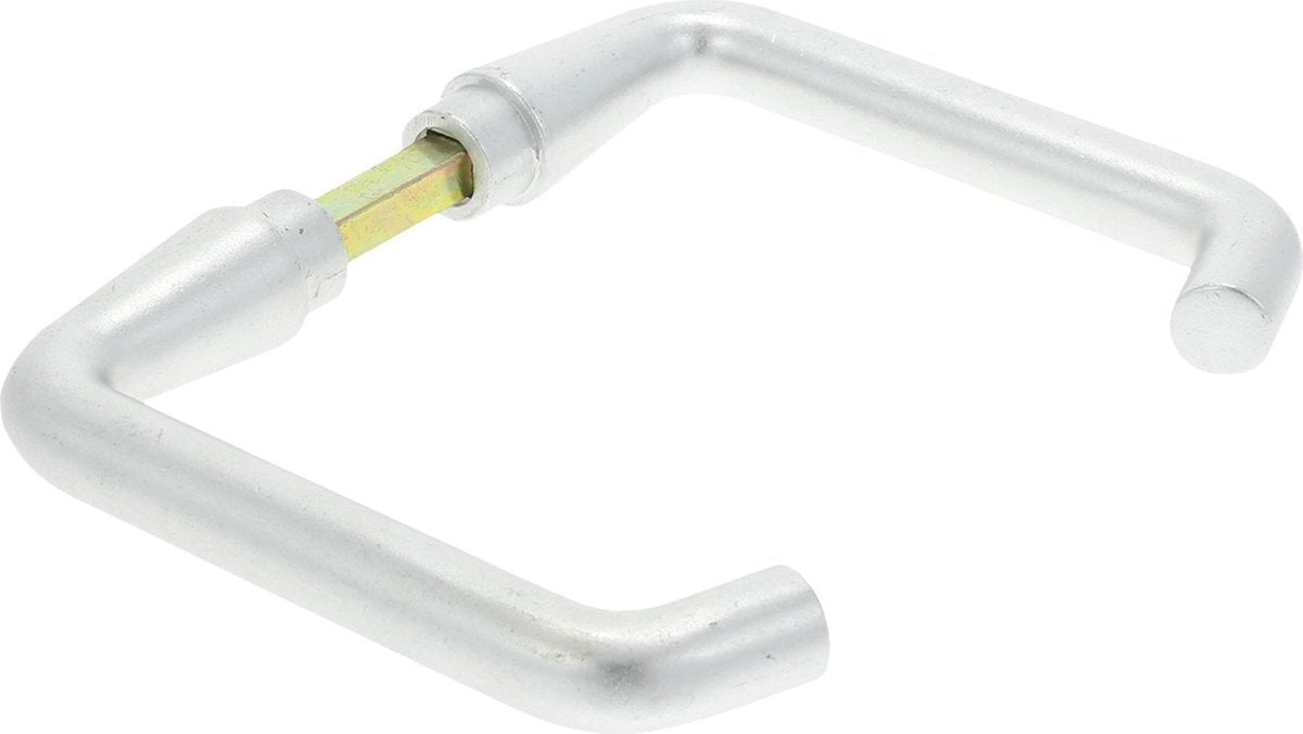 Starx deurkruk coupe aluminium f1 - deurkruk zonder rozet - geschikt voor deuren van 38 tot 45 mm - materiaal aluminium - afmetingen 13 x 16 x 2 cm - kleur zilver - 2 jaar garantie