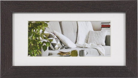 Henzo fotolijst - - modern - fotomaat 10x20 cm - donkerbruin