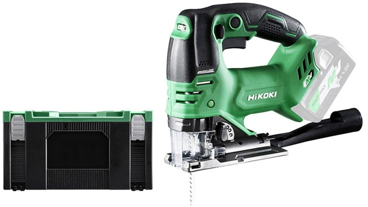 Hikoki cj36daw2z 36v multi-volt li-ion accu decoupeerzaag body in hsc - d-greep - variabel - koolborstelloos