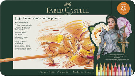 Faber-castell - kleurpotlood - polychromos - 3,8mm kerndikte - blik à 140 stuks - fc-110014