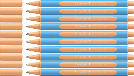 Schneider schrijfwaren schneider balpen - slider edge pastel - xb - pastel peach - 10 stuks - s-152226-10