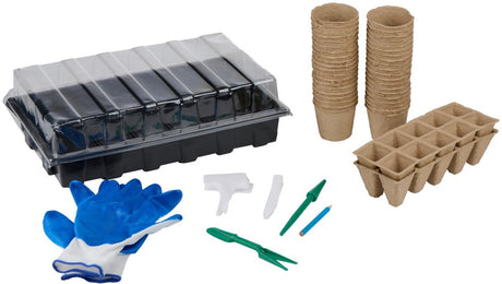 Kinzo plantenkweekset - kweekbak met accessoires voor kweken van zaden - kweekkas voor binnen buiten - groenten kweken - broeikas compleet kweekpakket