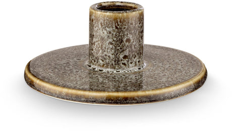 Vtwonen - kandelaar - groen - keramiek - 12x5cm