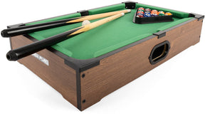 Toyrific poolbiljarttafel 51 cm bruin 20-delig