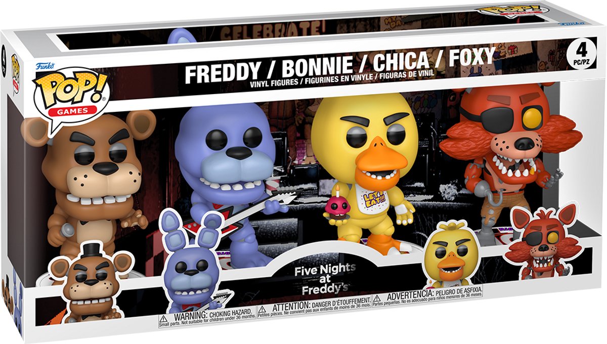 Funko pop games: fnaf 4pk(bf)