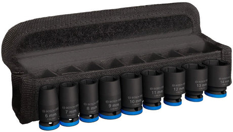 Bosch 9-delig 1 4 professional pro impact krachtdoppenset kort - 2608003034