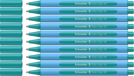 Schneider schrijfwaren schneider balpen - slider edge pastel - xb - pastel ocean - 10 stuks - s-152234-10