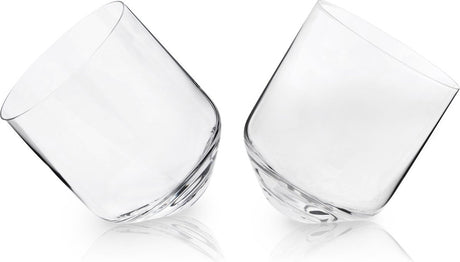 Viski rolling whiskeyglas - kristal - 354ml - 2 stuks