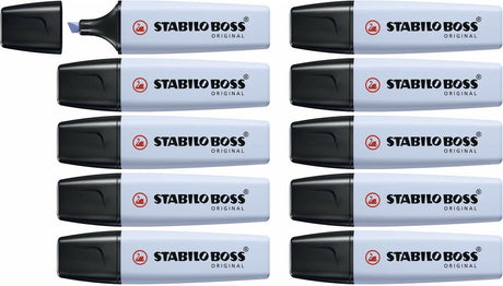 Stabilo boss original - markeerstift - pastel - babyblauw - doos 10 stuks
