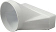 Europlast rechthoekig kunststof verloop ø125mm - 220x55mm - ksd25-125