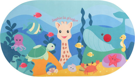 Sophie la girafe sophie de giraf badmat met temperatuurindicator - antislip, vrolijk ontwerp met zeedieren, geschikt voor 8+ maanden