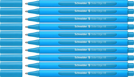 Schneider schrijfwaren schneider balpen - slider edge - xb - lichtblauw - 10 stuks - s-152210-10