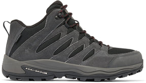 Columbia redmond™ iv mid waterproof heren wandelschoenen - black, mountain red 43.5