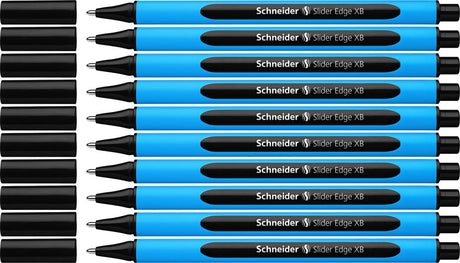 Schneider schrijfwaren schneider balpen - slider edge - xb - zwart - 10 stuks - s-152201-10