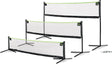 Exit toys exit verstelbaar sportnet 155x300cm - volleybalnet - badmintonnet - tennisnet - in hoogte verstelbaar - buiten - zwart junior