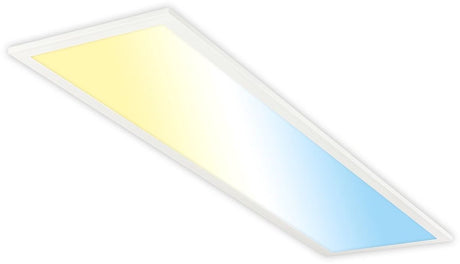 B.k.licht briloner piatto – plafonniere – eek a lichtbron* – led paneel – dimbaar met afstandsbediening – cct instelbaar – wit – 100 x 25 x 6 cm