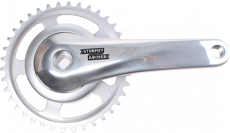 SunRace crankstel 33T, cranklengte 170mm. zilver, aluminium, spieloos