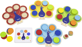 Vigatoys viga toys® pauw kleur matching spel